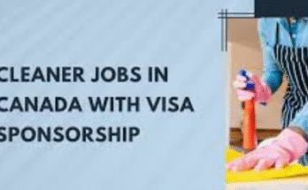 Free Visa Sponsorship General Cleaner Jobs in Canada