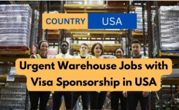 USA Warehouse Jobs with Visa Sponsorship for Foreigners